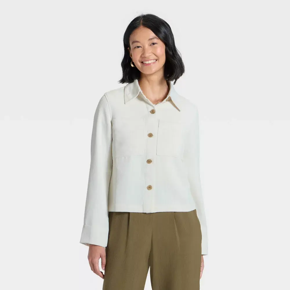 Women's Signature Crepe Shirt Jacket - A