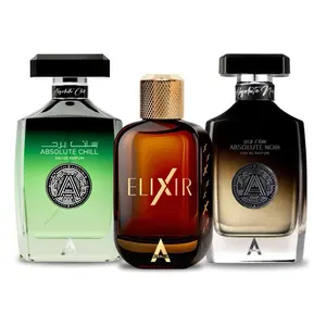 Atralia trio bundle | Absolute Chill + Absolute Noir + Elixir | 3.4 fl.oz, 100 ml, Eau De Perfume | value bundle | fragrance bundle
