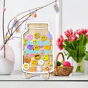 Reward Jar with Token Plaque and Sign, Smile Face Token Sign, Back To School Gift Sign, Kindness Extra Reward Jar Token Sign, Classroom Reward Jar, Kid Gift