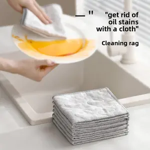 FaSoLa non-stick oil dishwashing cleaning cloth, non-stick oil dish towel, oil-removing household kitchen cleaning cloth
