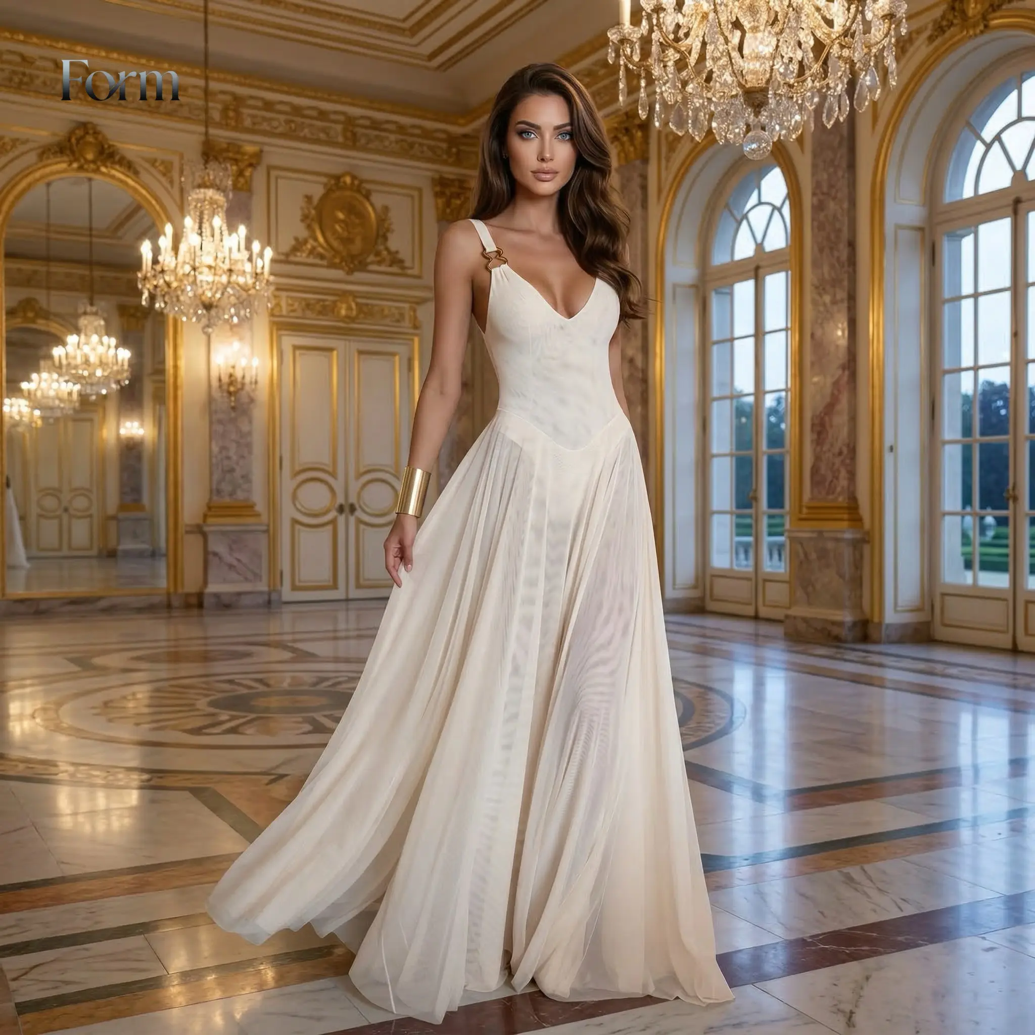 brown maxi dress backless MORANA DRESS main image 0