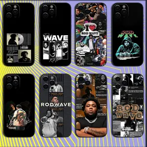 Singer Rap Rod W-Wave Phone Case For iPhone 17,16,15,14,13,12,11,Pro,Air,Max,Plus Soft Black Cover