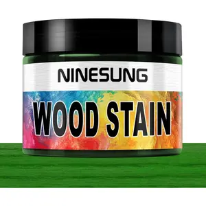 Colored Wood Stain for Indoor and Outdoor Furniture Fast Drying Water Based Wood Dye 2 Ounces Green