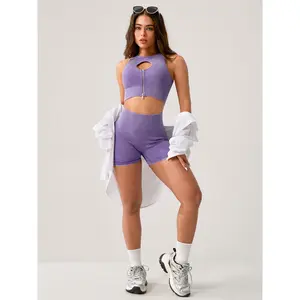 NcmRyu 1-piece Washed Vintage Ribbed High Waisted Biker Shorts,summerwins