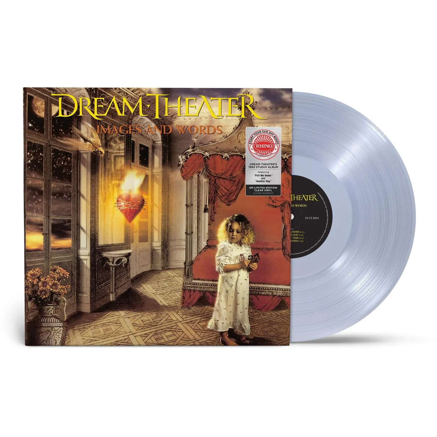 Dream Theater - Images & Words  [VINYL RECORD - LP] Clear Vinyl, 140 Gram Vinyl