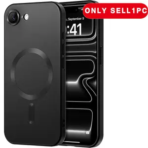 Magnetic for iPhone 7 8 SE2 SE3 7Plus 8Plus 16E Case Soft Slim Fit Protective Shockproof Anti-Fingerprint Sleek Phone Case Cover with Camera Protection Accessories