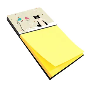 Carolines Treasures  Christmas Presents Between Friends Border Collie Black & White Sticky Note Holder