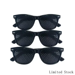 Full Hole Vision Training Glasses – Perfect for Screen Time, Work & Outdoor Activitiesblack pinhole glasses, unisex, minimalist, lightweight, trendy