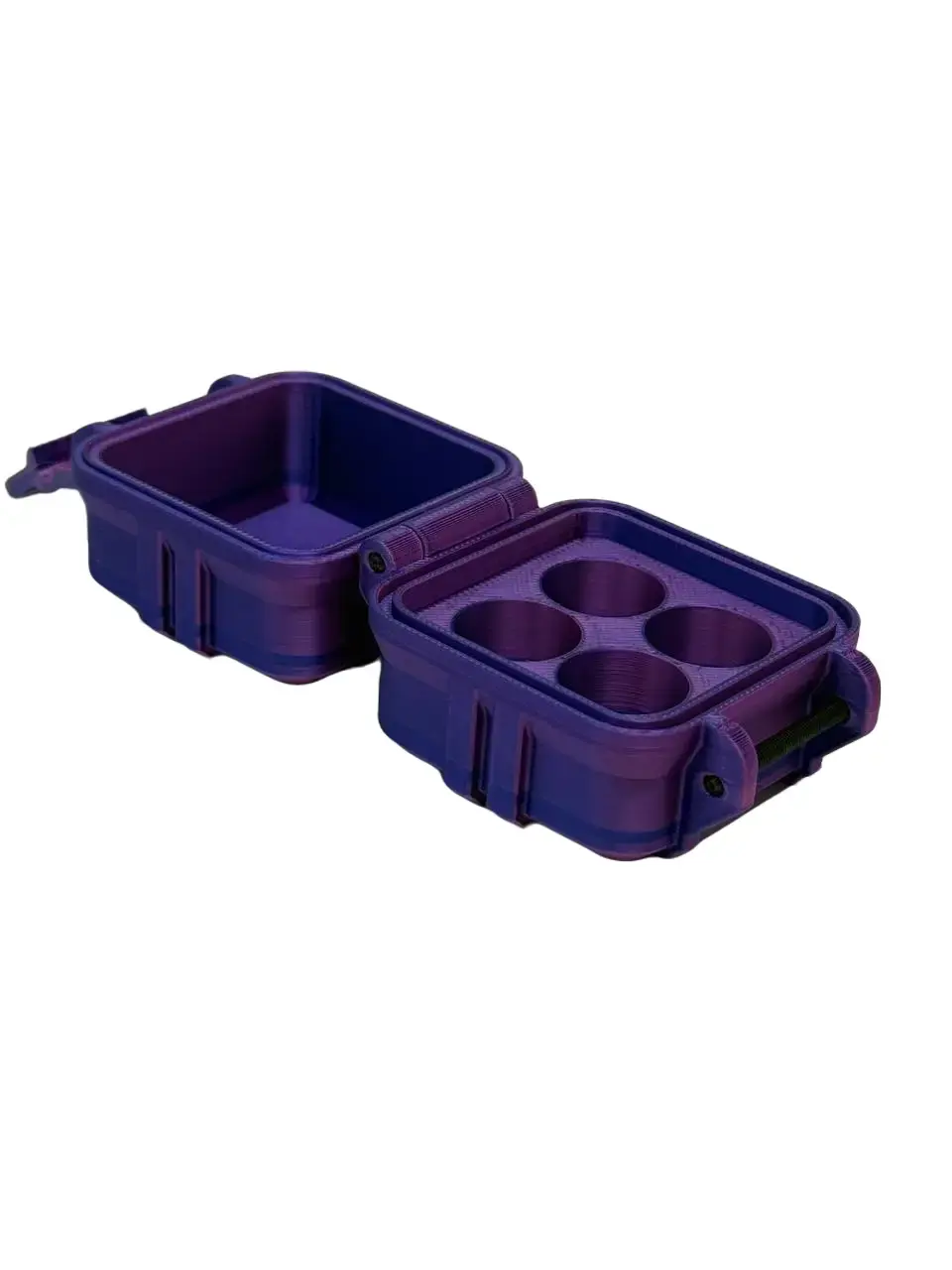 glp 1 vial storage 5ml Peptide Box ( 5ml x 4 ) Compounded Medication Storage,  Durable Plastic Vial Vault Secure