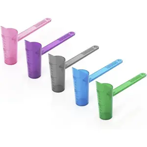 [5-Pack No Spill Water Bottle Scoop for Supplements, , Pre-Workout and  []