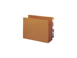 Smead 73790 5 1/4 Inch Expansion File TUFF Pockets, Straight Tab, Letter, Redrope, 10/Box