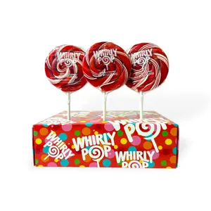 Whirly Pop Lollipop 1.5 oz -Sweet Colorful Lollipop - 1.5 oz Swirly Lollipop Candy Snack Bonbon Flavor