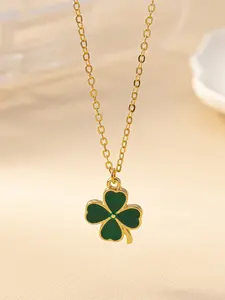 Women's Fashionable Four-Leaf Clover Necklace, Ideal for St. Patrick's Day & Daily Wear, Stylish Accessory for All Occasions, Jewelry Gifts, Jewelry Accessories