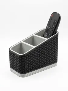 Remote Control Caddy, Minimalist Living Room Organizer Bin, Sturdy Plastic Desk Storage for Remotes