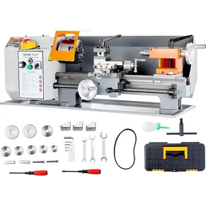 VEVOR Metal Lathe, 8.3''x 29.5'' Benchtop Metal Lathe 0 - 2500 RPM Continuously Variable Speed 750W Brushless Motor Metal Gears with LCD Display Metal Lathe MachineVEVOR Super Brand Day