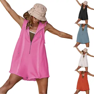 Naeduo Women's Deep V-Neck Split Pocket Tank Top Loose Fit Tennis Sports Style SpringStatements Trendy Design Yoga Gym Activewear Workout Vest