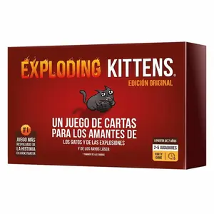 Spanish Version Exploding Kittens Card Game, Fun Party Game for Adults & Kids, Perfect for Gatherings & Entertaining