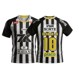 2025 2026 New Away Black Home White No.10 Neymar Short Sleeves Football Jerseys