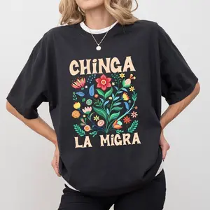 Chinga La Migra Shirt, Liberal No Ice Graphic Tee, Mexican Pride Clothing, Abolish Ice Outfits Sweatshirt, Hoodie, Comfort Colors