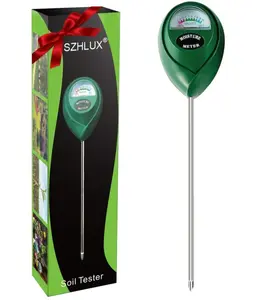 SZHLUX Moisture Meter Water Monitor Soil Hygrometer Sensor Care, Lawn, Farm, Indoor & Outdoor. (Plant Gifts for Gardeners), 10.23inch, Green