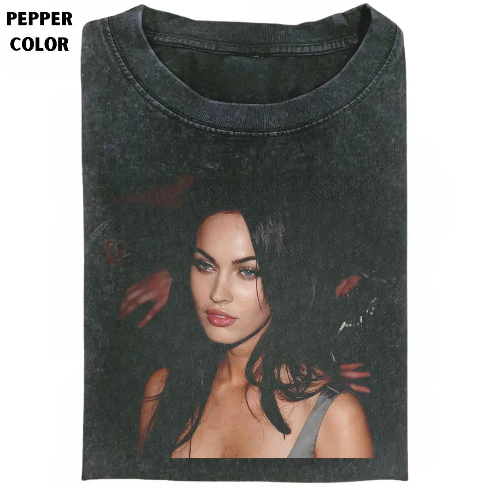 Meg@n Vintage Graphic Tee, Cool Celebrity Shirt, Gift for Men Women, Crew Neck T-shirt, Trending T-shirt