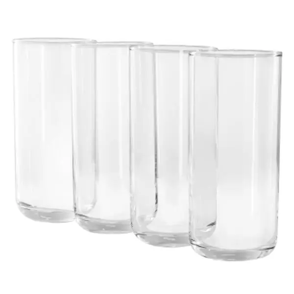 Gibson Home 144623.04 17 oz Emory Clear Glass Tumbler Set - 4 Piece