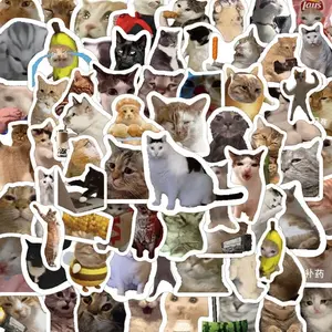 100PCS Cute Cat Stickers Pack – Waterproof Vinyl Decals (Random Designs, May Include Repeats) for Laptop, Phone & DIY Decor tiktokshopspringglowup
