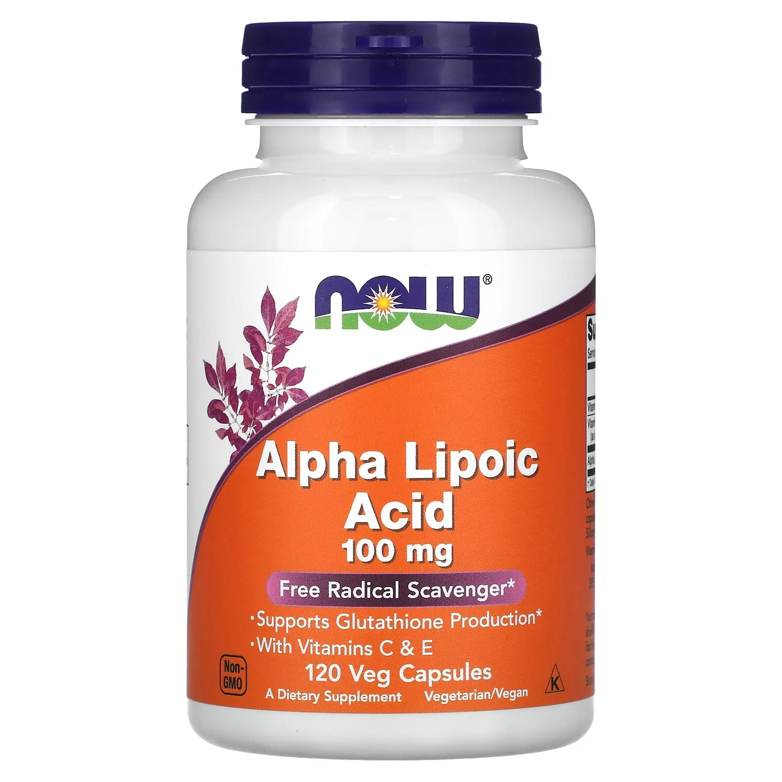 NOW Foods Alpha Lipoic Acid, 100 mg, 120 Veg Capsules
