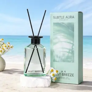 6.08 fl oz (180 ml) Reed Diffuser  Sea Salt Breeze   - High-end Home Furnishing Diffuser with Long-lasting Fragrance Diffusion For Living Bedroom Bathroom Toilet Office