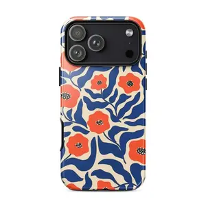 MATISSE FLORAL Phone Case  Artsy Orange Flower Print  iPhone 3IQ