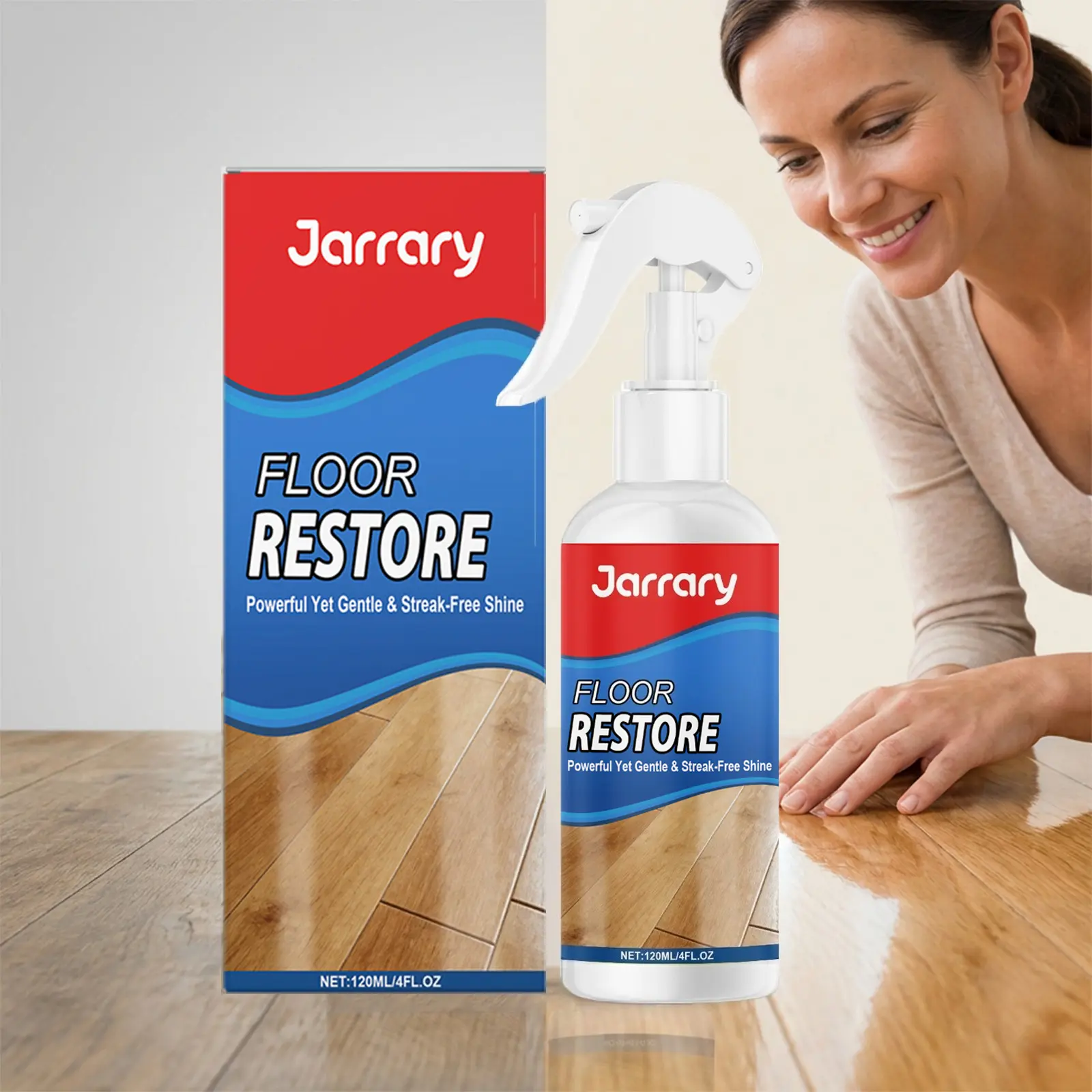 Household Floor Restorer & Polishing Agent - Concentrated All-Purpose Cleaner, Cleaning Products for Wood, Laminate, Vinyl to Revitalize, Protect, Boost Luminous Shine | Home Care Supplies #FloorRestorer