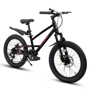 20" Kids Mountain Bike – Boys & Girls Youth Bicycle for Ages 6–12, 7-Speed Gears, Front Suspension Fork, Durable Steel Frame, All-Terrain 20-Inch Tires