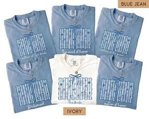 Custom Bridal Party Shirts Comfort Colors, Bridesmaid Proposal, Maid of Honor Tee, Bachelorette Outfit, Wedding Team Tops, Matching Bachelorette Party Shirts