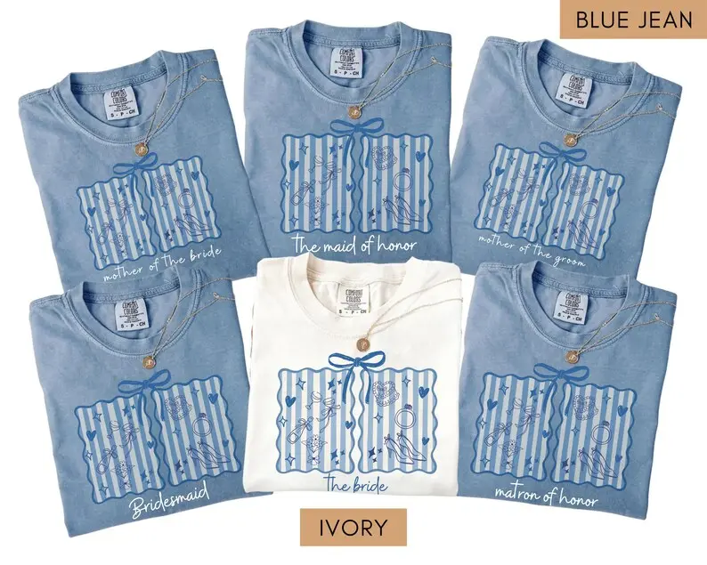 Custom Bridal Party Shirts Comfort Colors, Bridesmaid Proposal, Maid of Honor Tee, Bachelorette Outfit, Wedding Team Tops, Matching Bachelorette Party Shirts