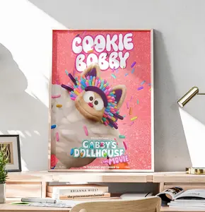 Cute Cookie Bobby Poster | Gabby's Dollhouse TV Show Wall Art for Children