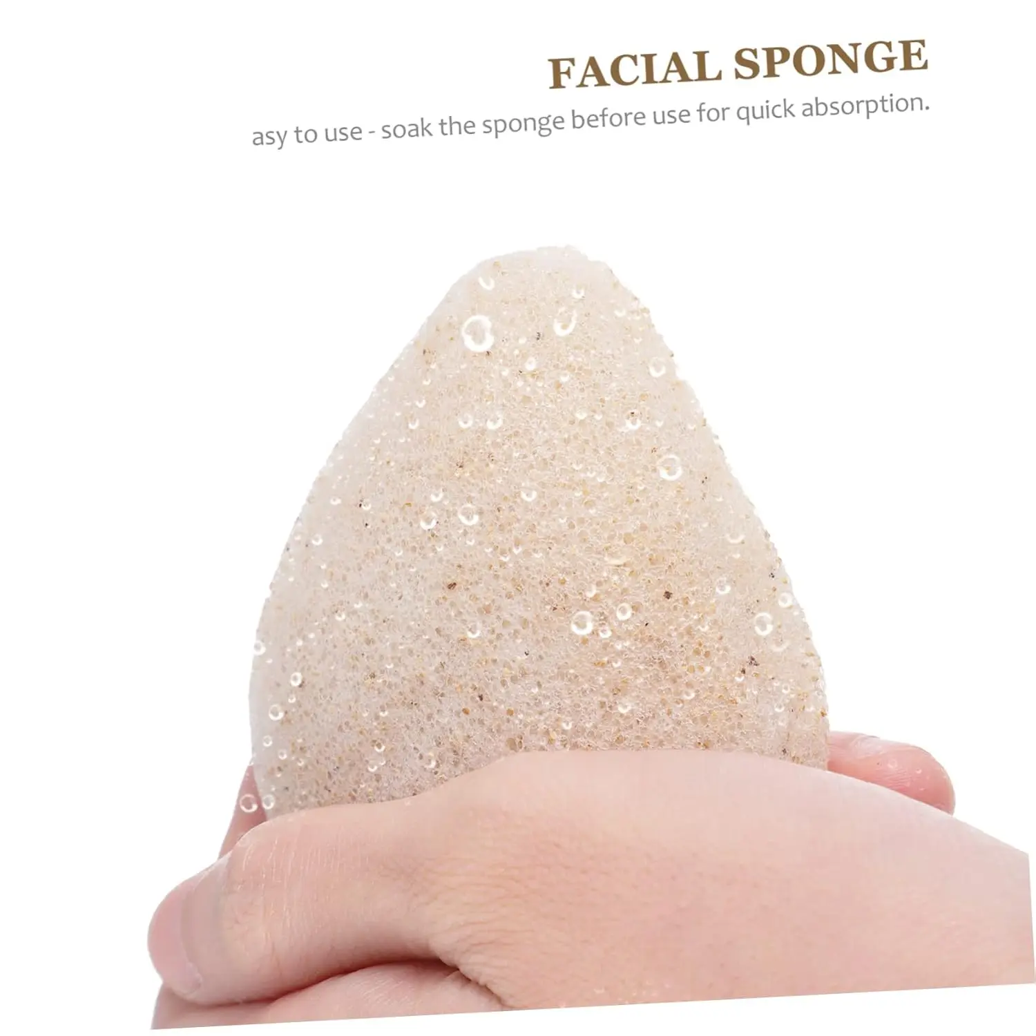 Organic Konjac Exfoliating Cleansing Facial Sponges Set - Natural Walnut Charcoal Scrubbers, Absorbent Fiber, Alcohol Free, for Acne, Facial Care, All Skin Types, Daily Gentle Makeup Removal, Sensitive