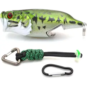 Multifunctional Fish Keychain, Fishing Gifts for Men Birthday Christmas Father’s Day Stocking Stuffers