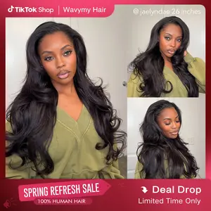 [Must-Have Wig] Wavymy Pre-Styled Butterfly Cut Layer Yaki Straight Natural Wave V Part&Half Wig Beginner Friendly Glueless No Lace Easy Install 250% Density 100% Human Hair Natural Realistic Hairline Comfortable Protective Styling Daily