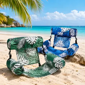2-Pack Multi-Use Floating Lounger Inflatable Backrest Pool Chair Ideal for Summer Water Activities