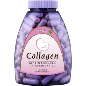 Sanar Naturals Collagen Biotin Formula, 150 Capsules - Healthy Hair Skin & Nails Dietary Supplement