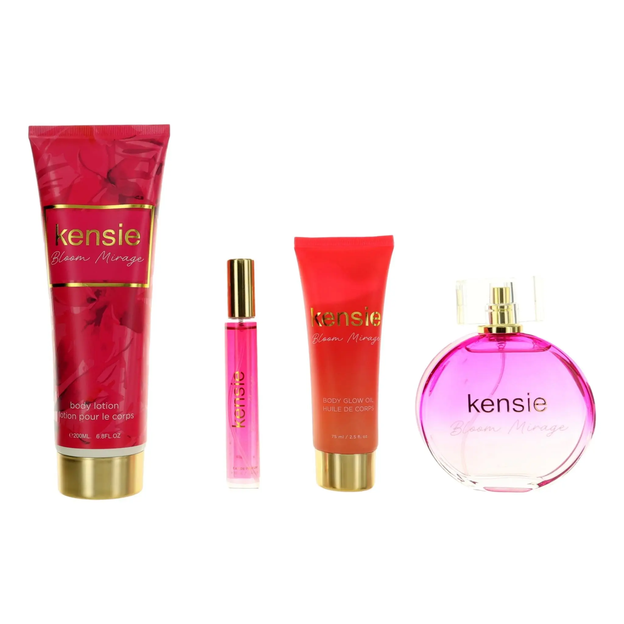 Kensie Bloom Mirage Women's Fragrance 4-Piece Multi-Pack Collector's Set by Kensie, Bloom Women's Fragrance, Scented, Aroma, Floral Theme, Four Pieces