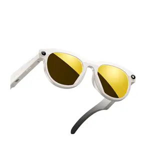Smart Glasses Hands-free Video Recording, 2MP Anti-Shake Camera AI Sunglasses, 2 Lenses Total, Bluetooth Calling AI Glasses ,Real-Time Translate , Magnetic Charging ,40G Lightweight for Women Men