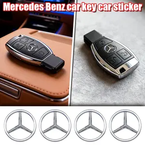 5/10pcs car remote control key sticker key sticker key label badge decorative decal suitable for Mercedes-Benz A-class/B-class/C-class/E-class/S-class/EQ/CLA and other models