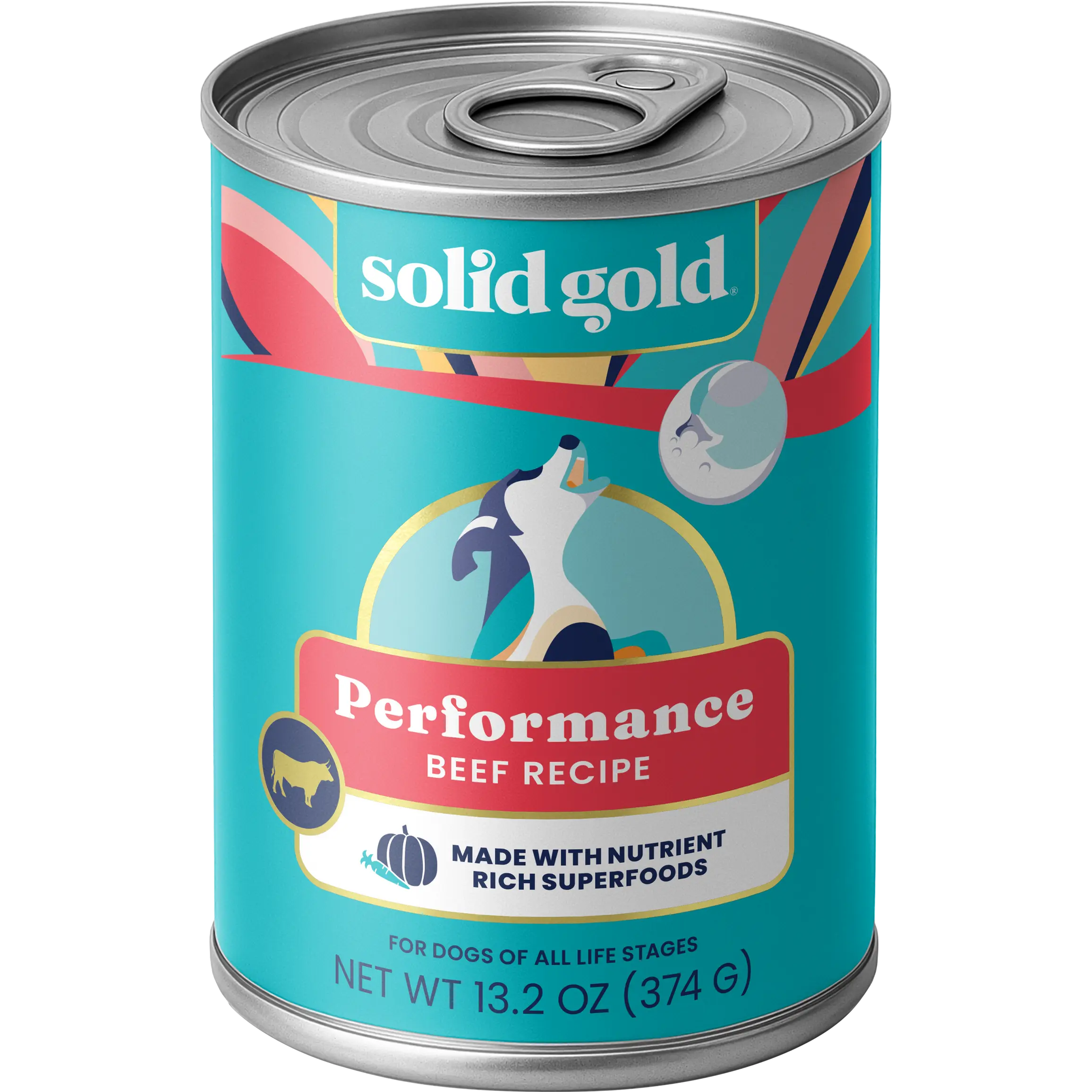Solid Gold Barking at the Moon Beef Wet Food - High Protein Wet Dog Food for Large & Small Dogs