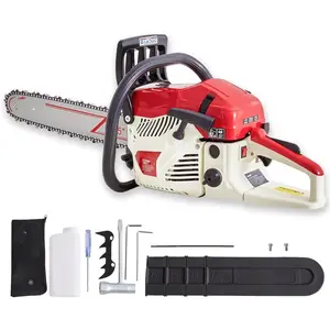 62CC 18-Inch Gas , 3.8HP 2-Stroke Engine, Easy Start, -Steel Chain & Precision Bar, Gas   for Tree , Firewood and Logging