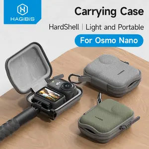 Hagibis Carrying Case for DJI Osmo Nano Portable Storage Bag Hard Shell Semi-open mini Storage Case Action Camera Accessories