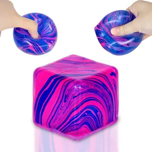 Quiet Squeeze Toy – 2.16in Fidget Toy Calming Stress Relief Toy Fun & Relaxing for Kids and Adults (Blue)