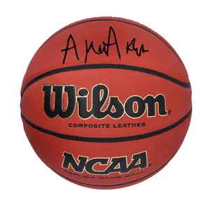 Akok Akok Georgetown Hoyas Autographed NCAA Wilson Replica Basketball (CX Auth)