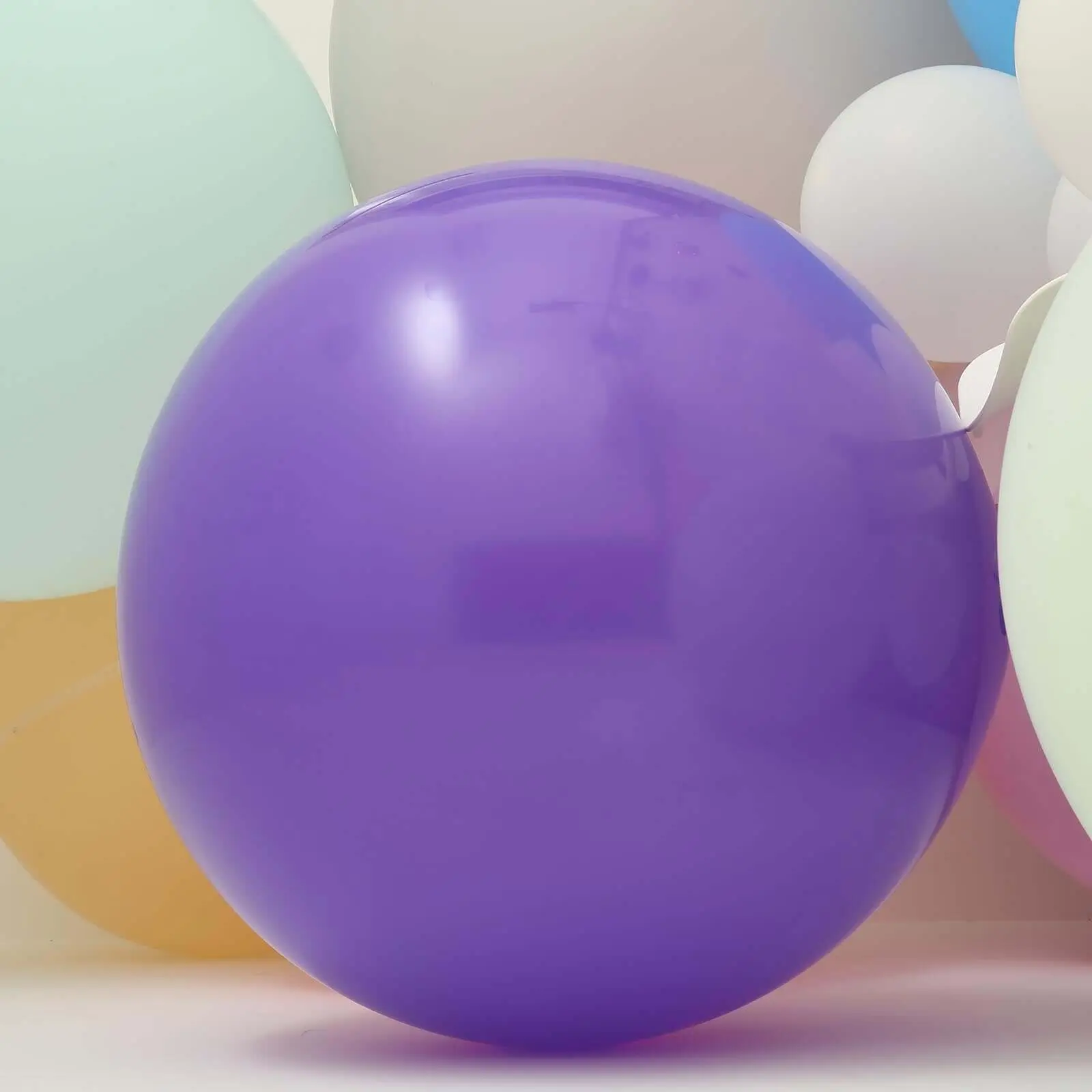 2 Pack 32" Large Matte Purple Premium Latex Balloons - Helium or Air Fillable, for Balloon Decor, Hanging Decor, Birthday Party, Wedding, Choking Hazard Note