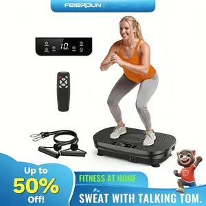 Vibration Plate Equipment- 4D & Oscillation Two Types Vibration Platform, Whole Body Workout Vibration Plate Exercise Machine For Building, Gift Stocking, Christmas Advent For Men And Women, Without Battery